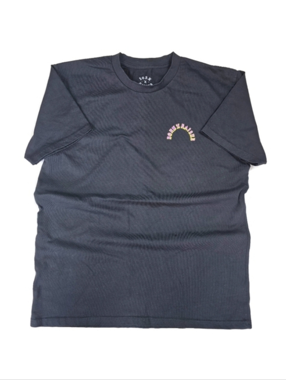 Born X Raised Rocker Tee Lakers Colors Black Purple Gold Tshirt Large